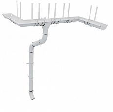  Пластиковый круглый водосток "Vinilon" 125/90