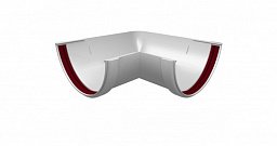 Угол желоба 90° универсальный ПВХ Grand Line