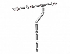  Пластиковый Водосток Grand Line с английским желобом 