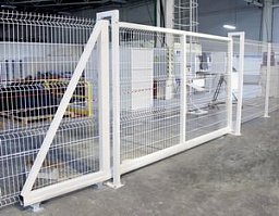 Откатные ворота для панельных ограждений