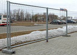 Ворота временного ограждения